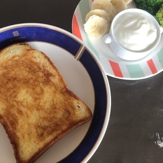 パンの朝食プレート